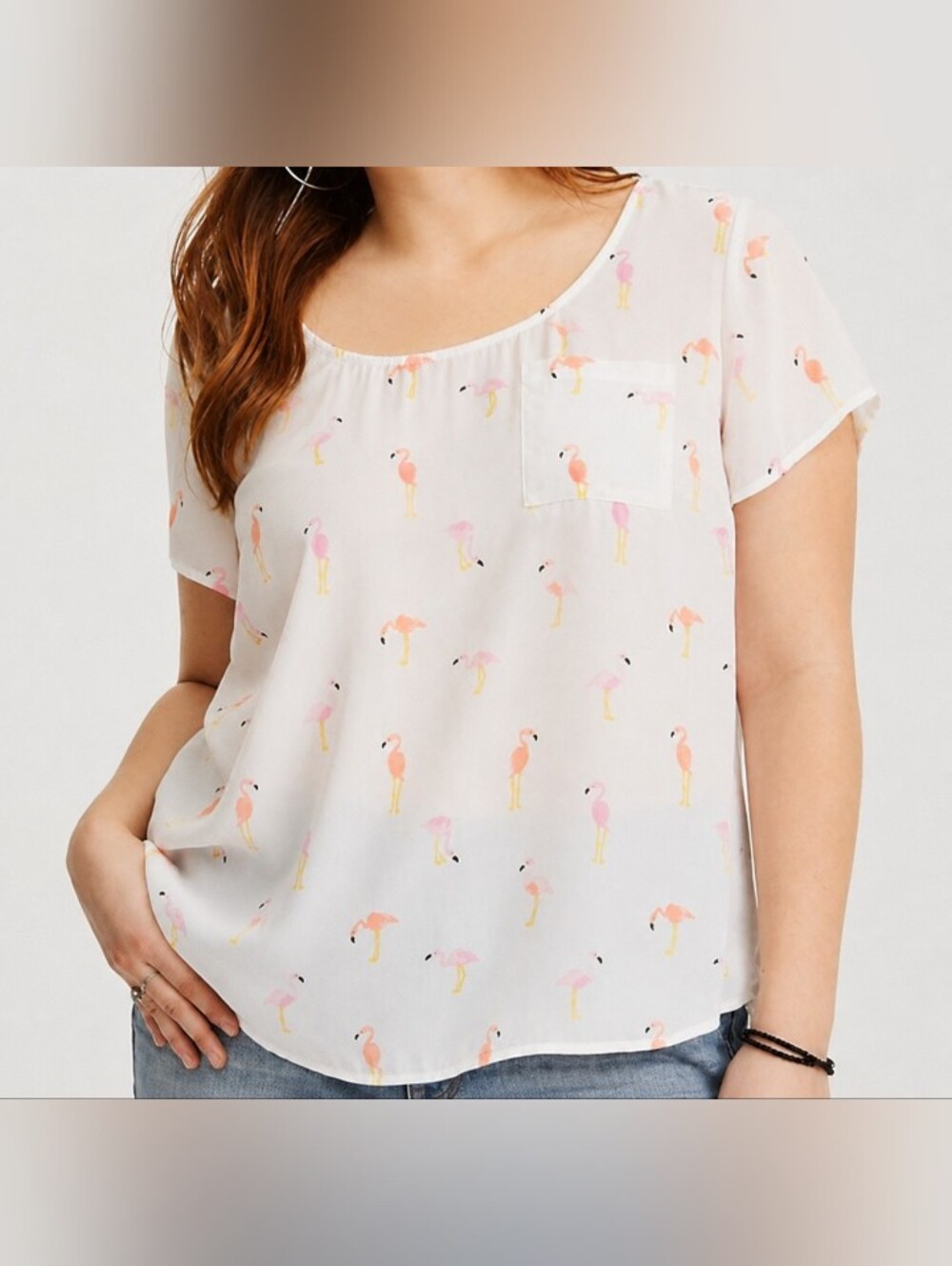 Torrid | Flamingo Print Blouse